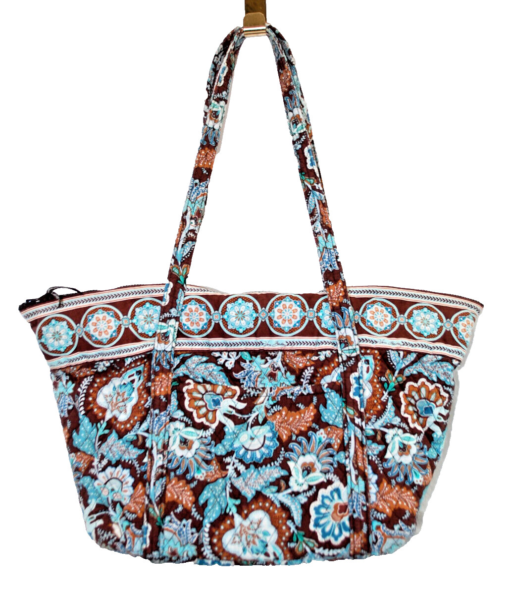 Vera Bradley 3-Piece Set Java Blue Overnight, Tot… - image 2