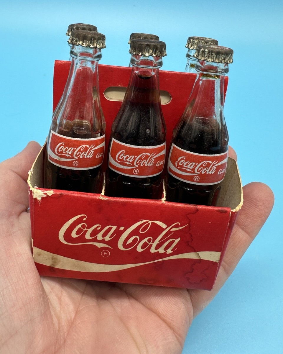 コカコーラ　Coca-Cola ミニチュアボトル　6本セット　アンティーク 激レア？？！】 コカコーラ ミニチュア 昭和レトロ アンティーク