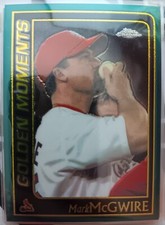 MARK McGWIRE Cardinals 2001 Topps Chrome Golden Moments RoY 2xWS Champ 12xAS 87