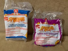 Vintage 1994 Spider-Man McDonalds Happy Meal Toy Marvel Lot Of 2 NIP Sealed