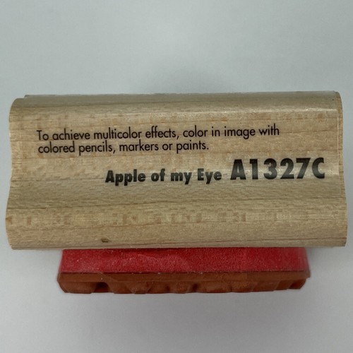 Apple of my Eye Wreath Rubber Stamp A1327C Rubber Stampede Vintage New - Picture 3 of 7