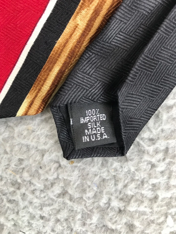 Corbata Seattle Super Sonics NBA para hombre negra 100 % seda hecha en EE. UU. logotipo clásico Foto 3 de 4