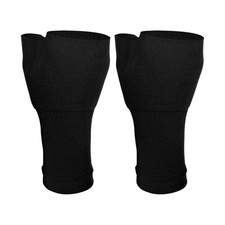 1 Coppia Polso Supporto Manicotti Elastico per Donne e Uomini Nero Dimensione XL