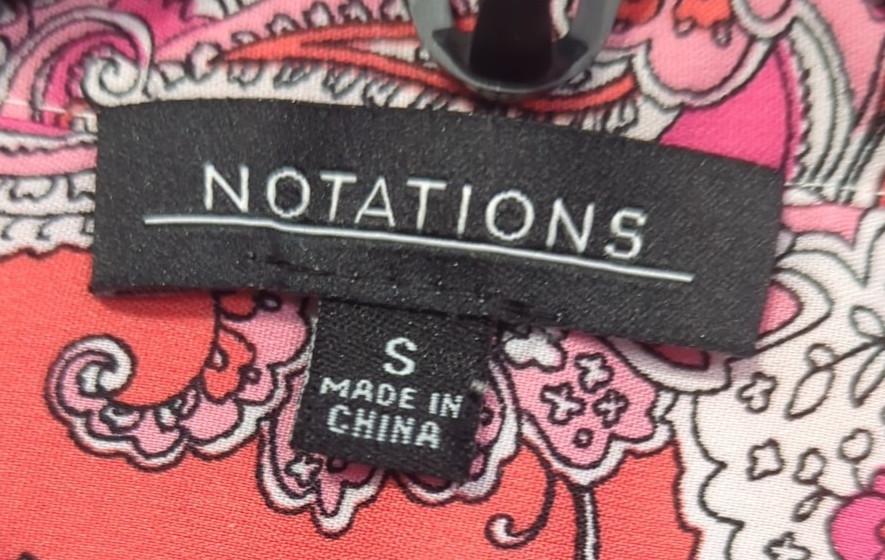 Notations Multicolor Paisley Button Up Shirt Wome… - image 4