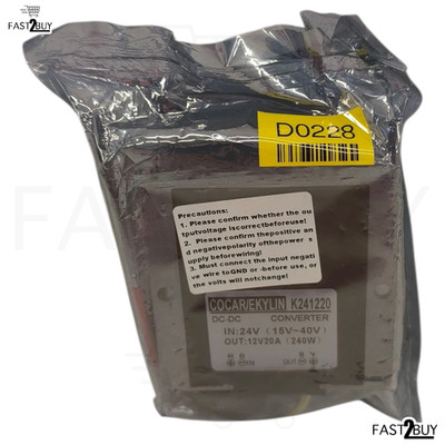COCAR K241220 DC-DC Converter 24V auf 12V 20A 240W Spannungswandler