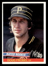Doug Frobel 1984 Donruss Rated Rookie Card #38 Pittsburgh Pirates