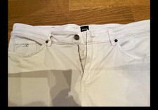 BOSS Herren Jeans W33 L32 Slim Fit Denim Stretch Wei&szlig; Gerades Bein 3 St&uuml;ck