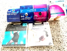 Legg's control top panty hose size B  new in pkg 6 pair Vtg