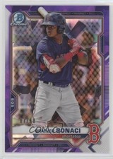 2021 Bowman Chrome Draft Sapphire Edition Purple 7/10 Brainer Bonaci 0c3e