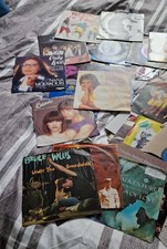 Vinyl Record Job Lot of 40 7" Records From 1960s-1990s, Mixed Genres,