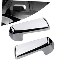 Outside Mirror Covers Compatible with Chevy Silverado 1500 2500 Chrome -Pair