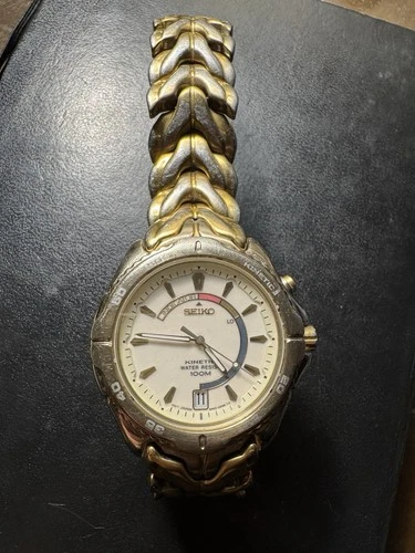 Seiko Vintage Kinetic Sports 100 Watch Sapphlex Crystal | 5M62-0B40