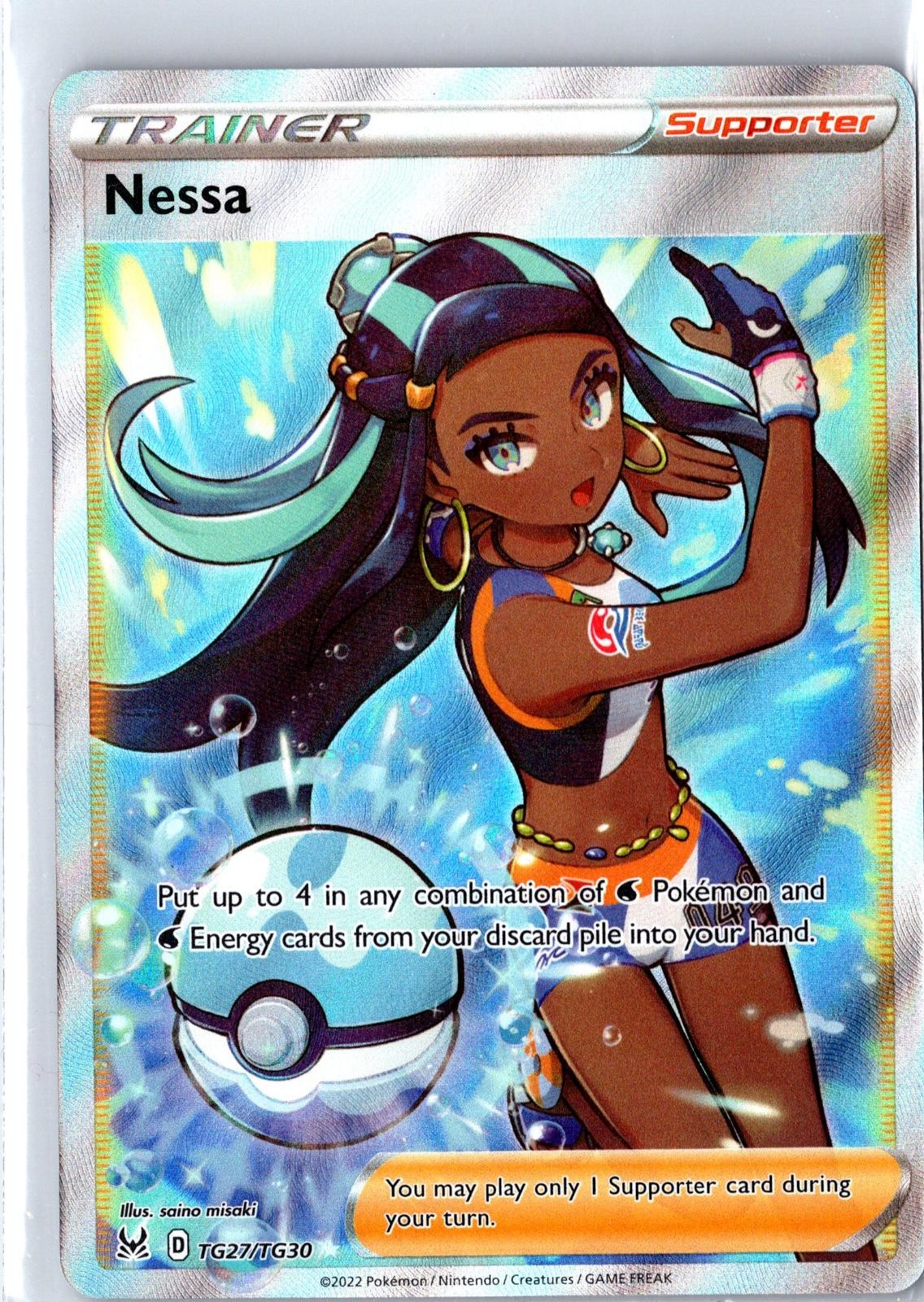 Nessa TG27/TG30 Ultra Rare Lost Origin Trainer Gallery Pokemon Near Mint