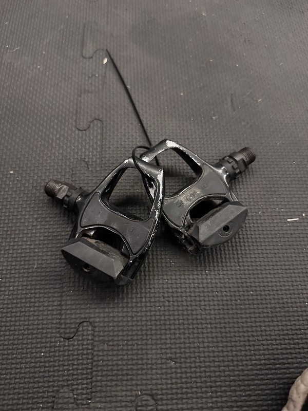 Shimano SPD-SL Clipless Road Pedals Used But Working Great