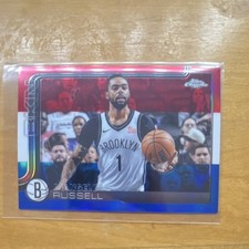 Topps Chrome D'Angelo Russell Red White Blue #79 Brooklyn Nets Basketball