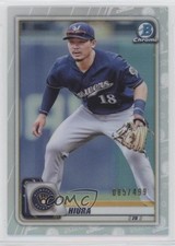 2020 Bowman Chrome Refractor 85/499 Keston Hiura #23 y0i