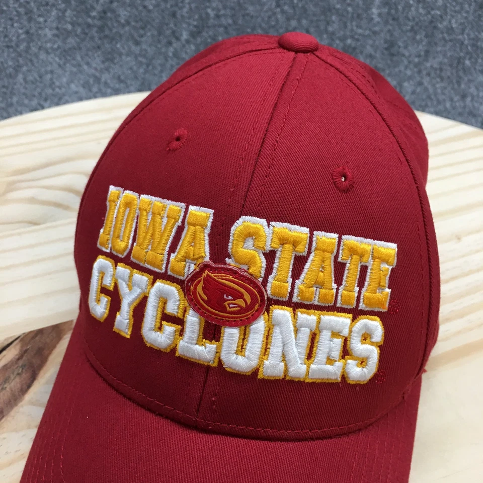 Iowa State Cyclones Top Of The World Baseball Cap Mens Red OS Embroidered Logo - Image 4 of 4