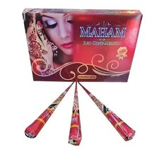 MAHAM DEEP DARK RED HENNA BRIDAL MEHNDI NATURAL CONES FRESH FREE DISPATCH!