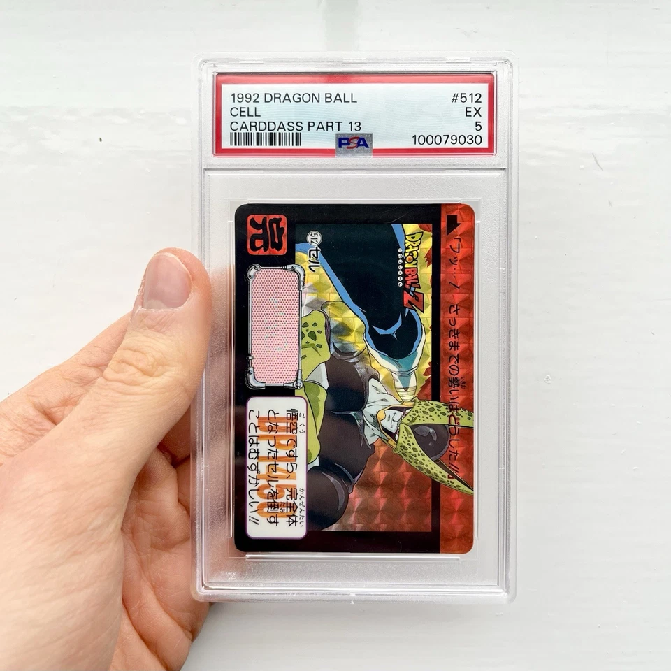 Dragon Ball Z Rare 90s Prism PSA Graded Card Game Carddass Promo Super Holo Foil - Image 3 of 4