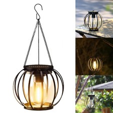 Solar Lanterns Hanging Lights LED Outdoor Garden Yard Decorative Lamp Waterproof