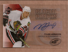 2005-06 Upper Deck Ice Glacial Graphs Labels #GGTA Tyler Arnason Auto - HKY