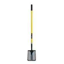 Seymour Midwest 49502Gr Square Point Mud/Sifting Shovel, 14 Ga #2 Blade, Steel