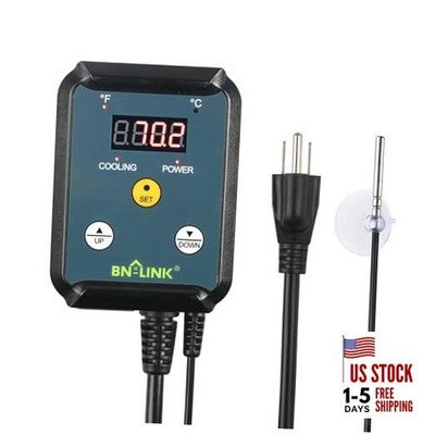  Digital Cooling Thermostat Controller, Temperature Controlled Outlet for 