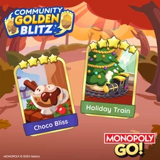 GOLDEN BLITZ | MONOPOLY Go⚡INSTANT SHIPPING⚡CHOCO BLISS I HOLIDAY TARIN 🌟