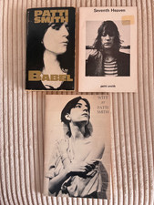 LOT of 3 Vintage PATTI SMITH Poetry Books: SEVENTH HEAVEN, WITT & BABEL VG to EX