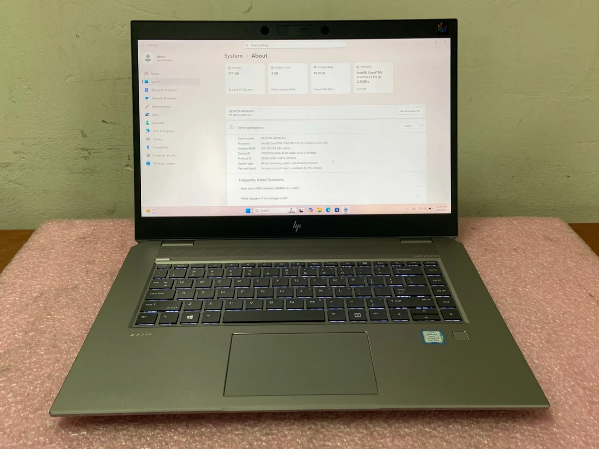 HP Intel Core i7 8th Gen. 16 GB RAM PC Laptops & Netbooks for sale