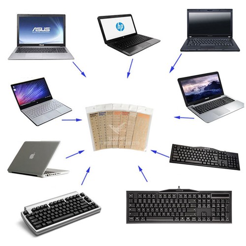 1Pcs Russian/Hebrew/Korean/English Clear Matte High Quality Keyboard Film' G _pu - Picture 2 of 22
