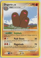 Dugtrio 24/127 Rare Platinum Pokemon Lightly Played