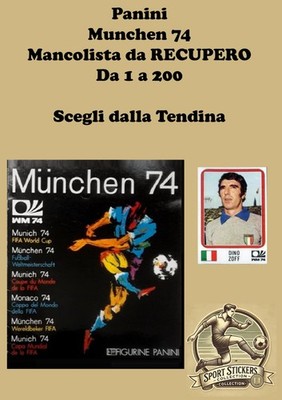 Panini Munchen 74 Mancolista RECOVERY 1 to 200 Choose from List