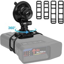 Universal Magnetic Radar Detector Mount Quick Release Suction Cup 360  Swivel