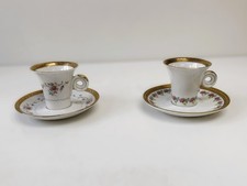 Coppia tazzine caffè Porcellana Winterling Kirchenlamitz Germany Bavaria oro 24k