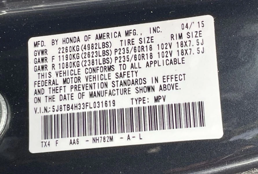 2013-2015 ACURA RDX BOMBA DE FREIO ANTIBLOQUEIO ASSY 3.5L AT AWD 103K -BASE- 50495 - Imagem 4 de 4