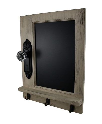 Scratch & Dent Antique Style Distressed Finish Chalkboard Doorknob Wall Hanging