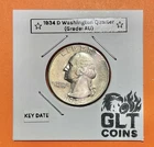 Key Date✦1934-D Silver Washington Quarter ✦ AU ✦ Denver Mint