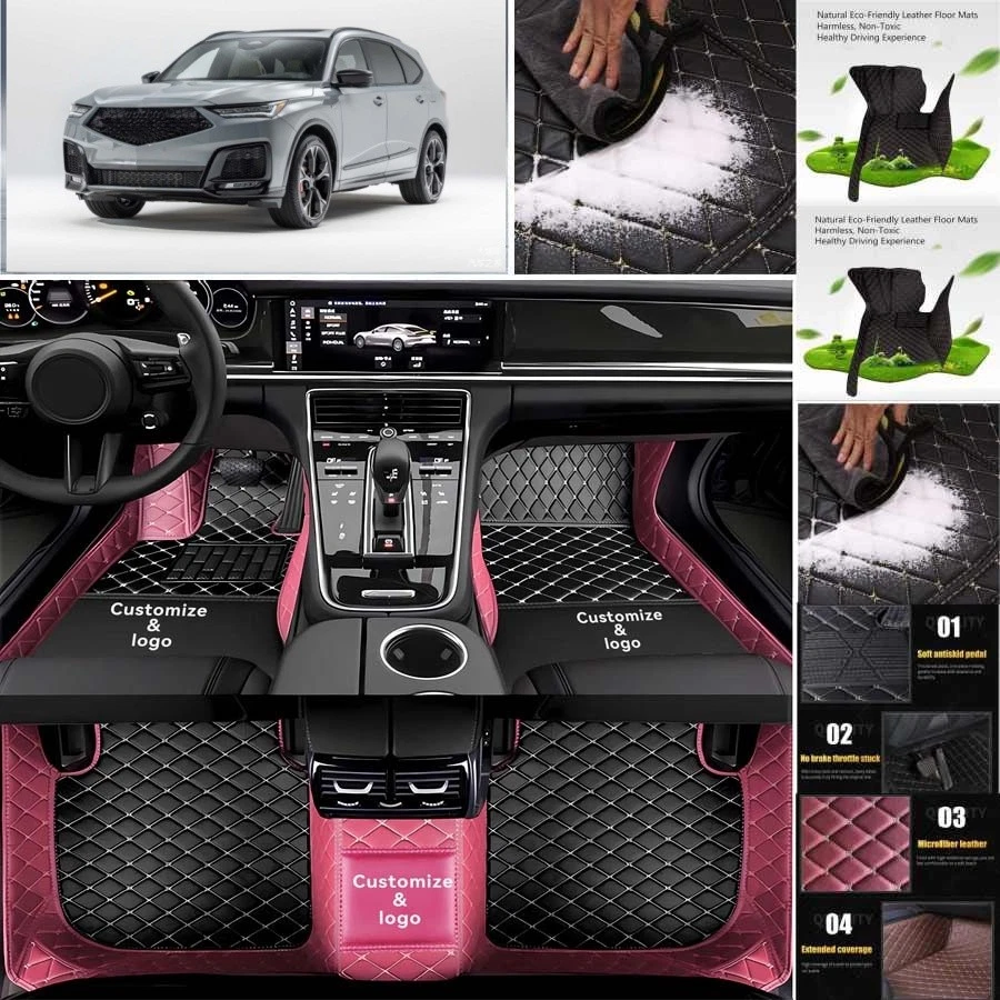 For Acura RDX Car Floor Mats Custom Waterproof All Weather Cargo Liner Carpet Foto 2 de 4