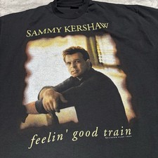Vintage Sammy Kershaw Shirt Men's 2XL XXL Black Country Tour FOTL Best USA Made