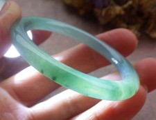 Certified Green Natural JADE JADEITE BABY Child Bangle Bracelet 41 mm 419992 TS