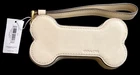 Coach White Leather Bone Coin Case 2025 NWT Limited Edition Dog Rare New w/ Tags