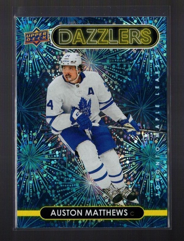 2021-22 UD BLUE Dazzlers, Auston Matthews # DZ-93 / Toronto Maple Leafs