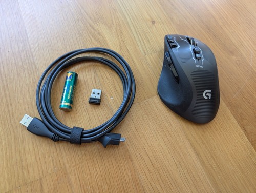 Logi Logitech G700s Wireless Rechargeable Gaming Mouse 810-003615 M-R0017 - 第 1/7 張圖片