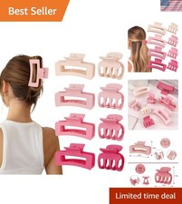 8 Pcs Hair Claw Clips for Women  Girls 2 Styles Hair Accessories