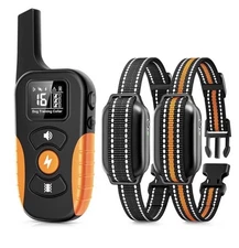 Tallentrol 2 Dog Collars W/3 Training Modes (5-120 Lbs) Waterproof Rechargeable