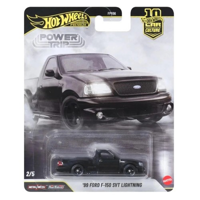 #ad #ad Hot Wheels 99 Ford F 150 Lightning quot;Power Tripquot; 1:64 Black Model Truck JKF33 2B $18.99