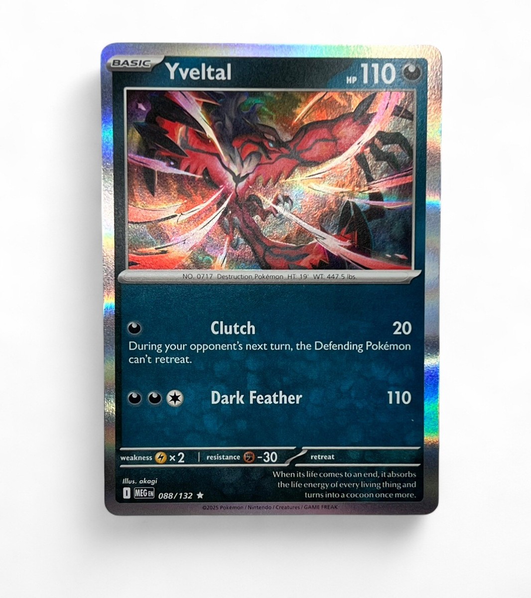 Yveltal (Game Stop) 088/132 Miscellaneous Cards & Products Holo