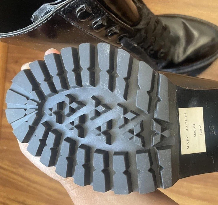 Marc Jacobs Ryder Black leather lace up ankle boots size 36 - Image 4 of 4