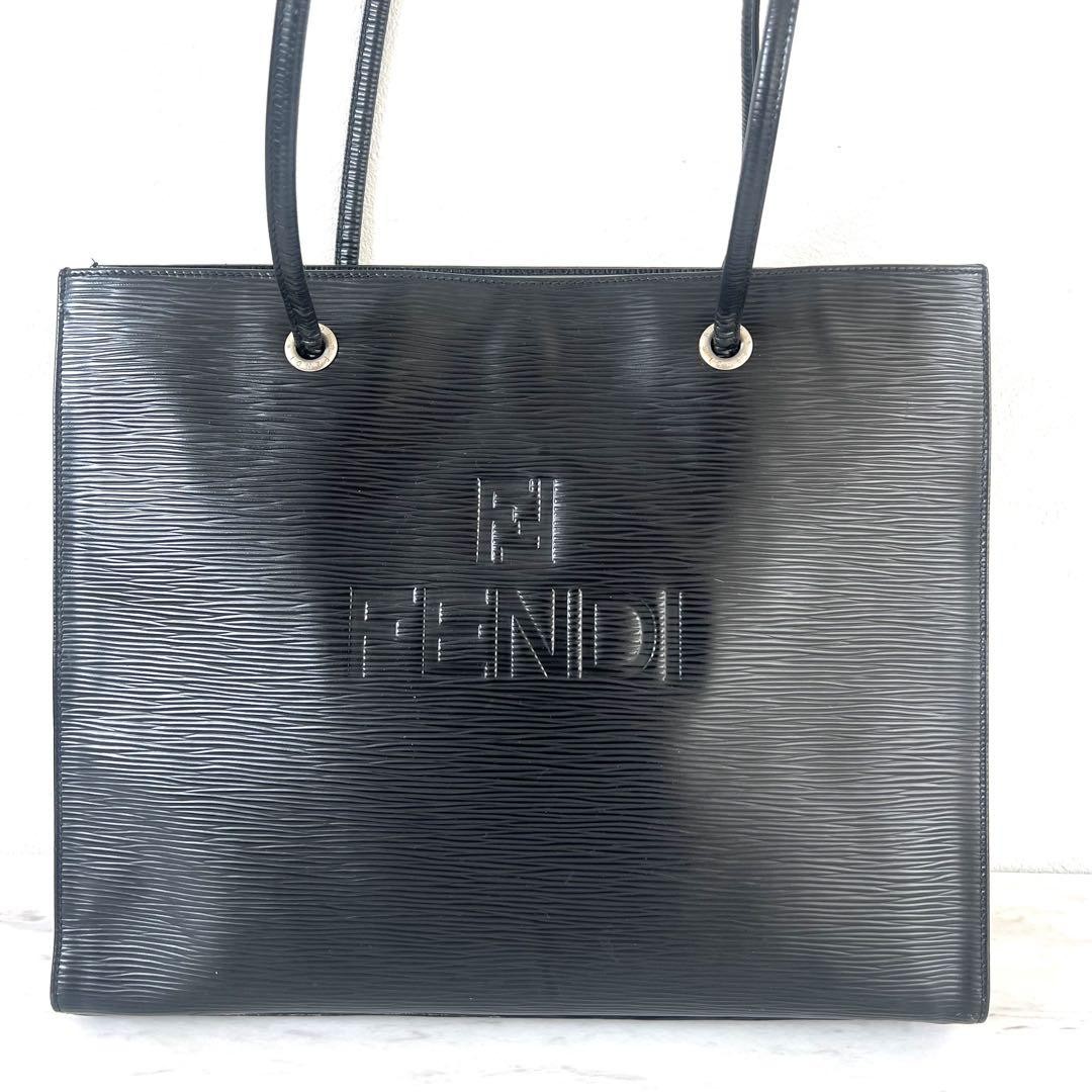 Fendi Leather Tote Bag Epi Used